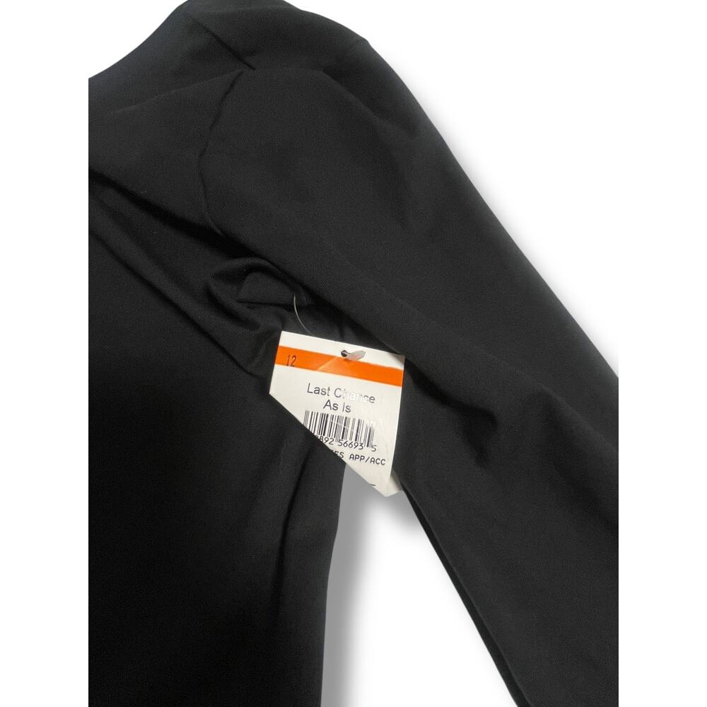 $78 Spanx Long Sleeve Scoop Bodysuit | Womens M, Black NEW - Picture 5 of 6
